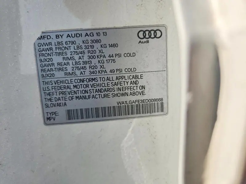 2014 AUDI Q7 PREMIUM PLUS  