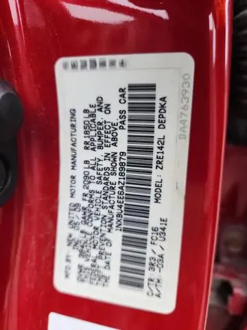 2010 TOYOTA COROLLA BASE  