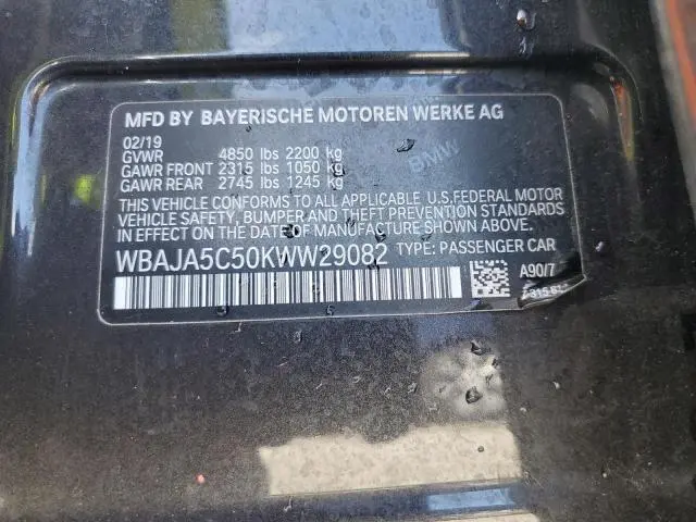 2019 BMW 530 I  
