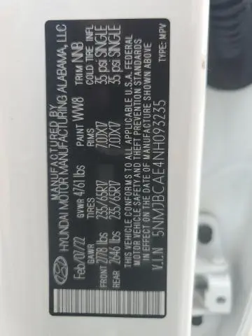 2022 HYUNDAI TUCSON SEL  