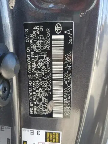 2014 TOYOTA SCION TC   