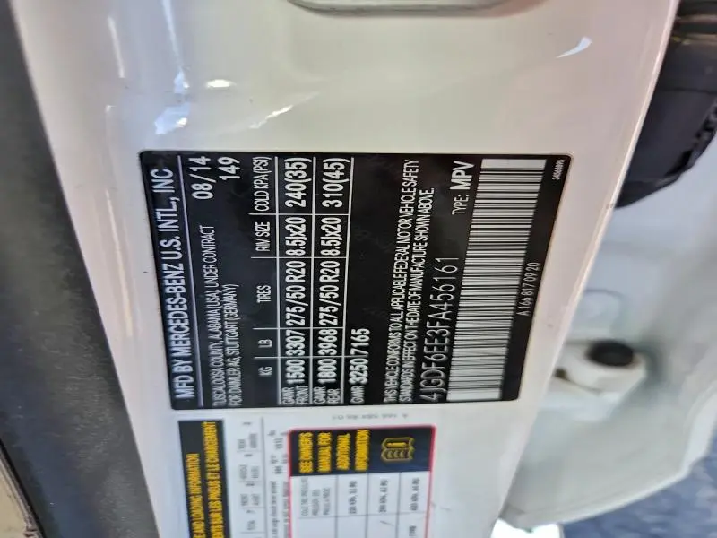 2015 MERCEDES-BENZ GL 450 4MATIC  