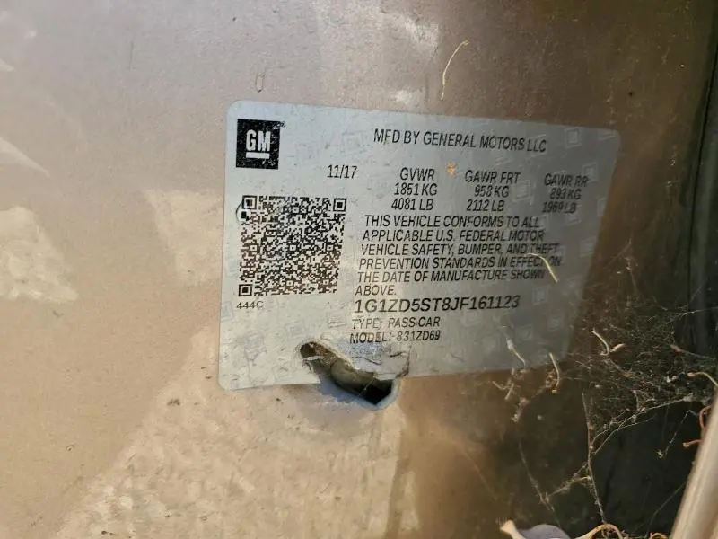 2018 CHEVROLET MALIBU LT  