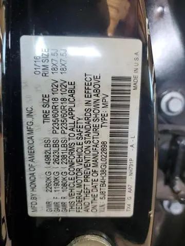 2016 ACURA RDX   