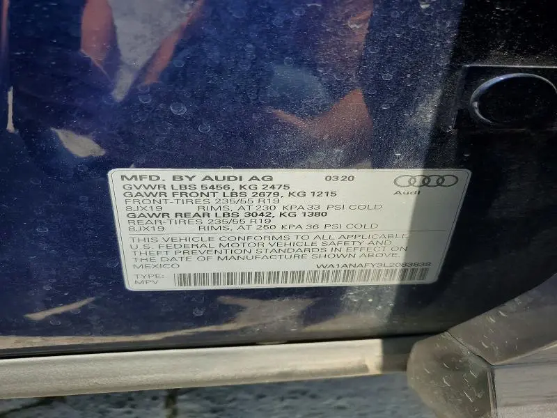 2020 AUDI Q5 PREMIUM  