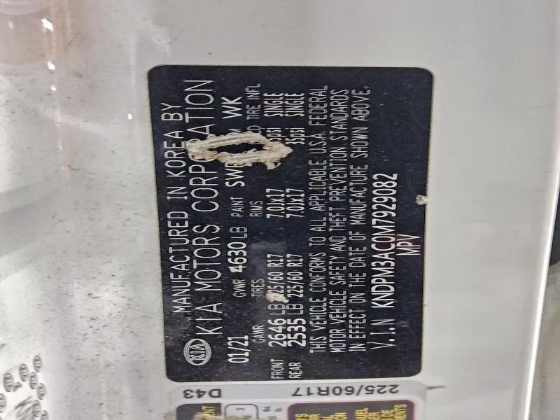 2021 KIA SPORTAGE LX  