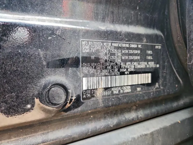 2020 TOYOTA RAV4 ADVENTURE  