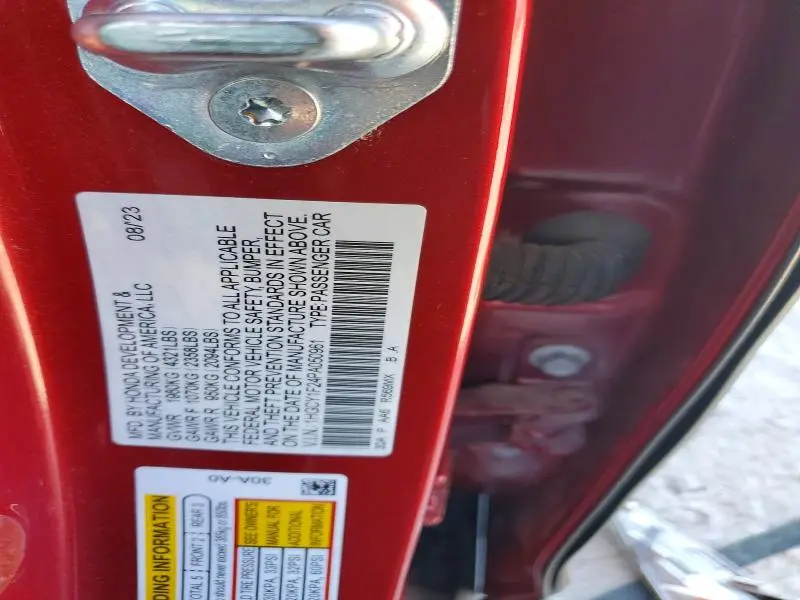 2023 HONDA ACCORD LX  