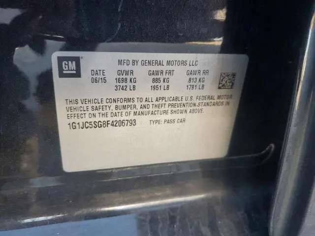 2015 CHEVROLET SONIC LT  