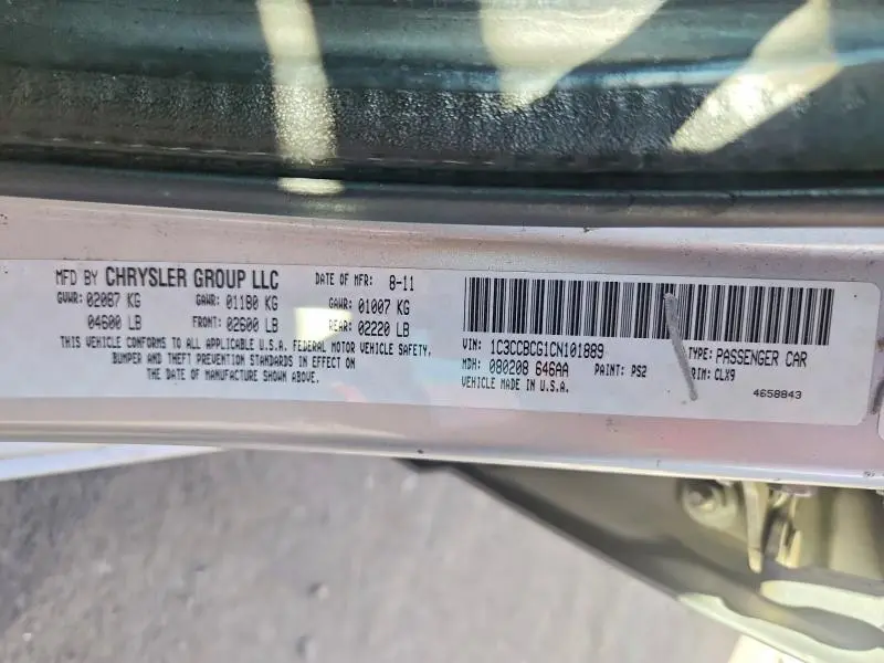 2012 CHRYSLER 200 LIMITED  