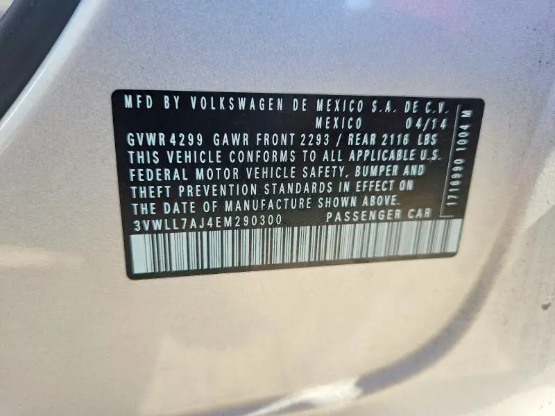 2014 VOLKSWAGEN JETTA TDI  
