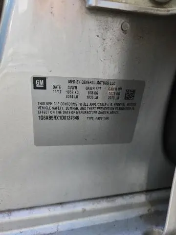 2013 CADILLAC ATS LUXURY  