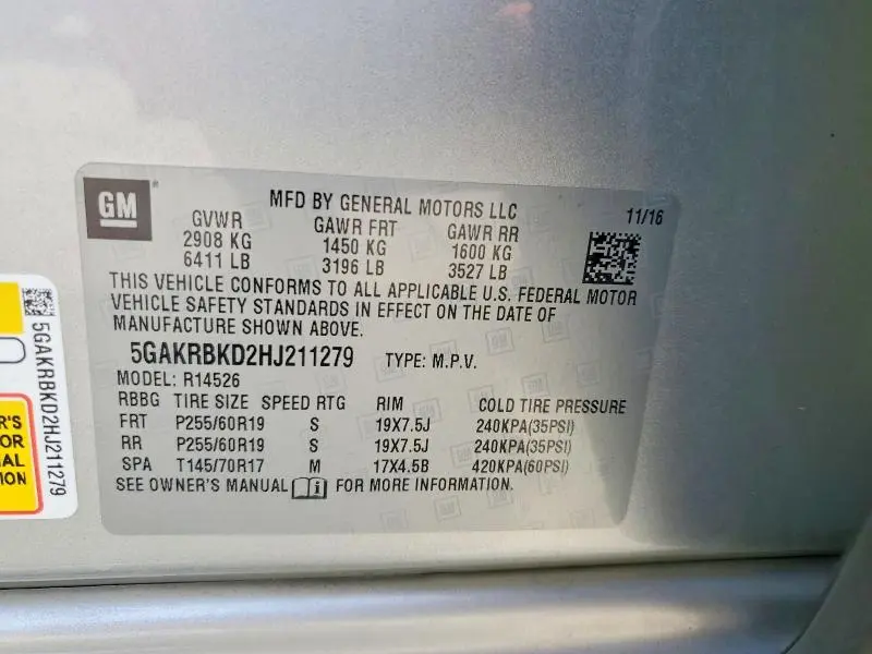 2017 BUICK ENCLAVE   