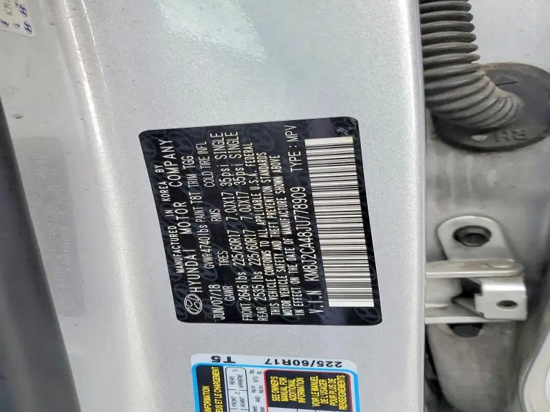 2018 HYUNDAI TUCSON SE  