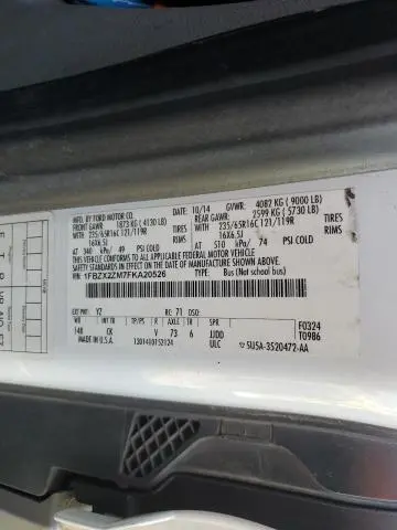 2015 FORD TRANSIT T-350  