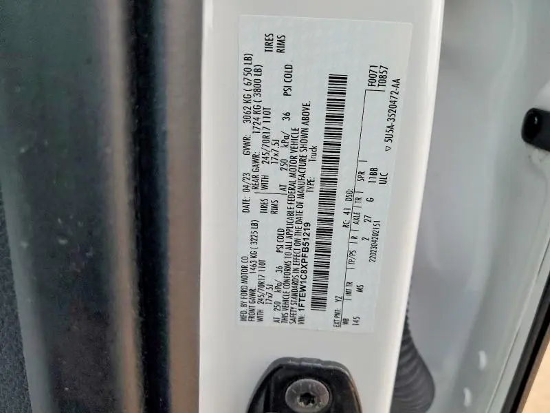 2023 FORD F150 SUPERCREW  