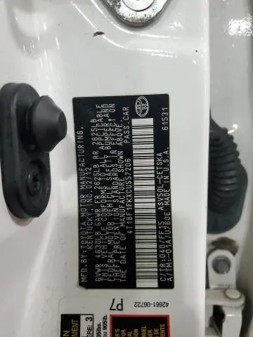 2012 TOYOTA CAMRY BASE  