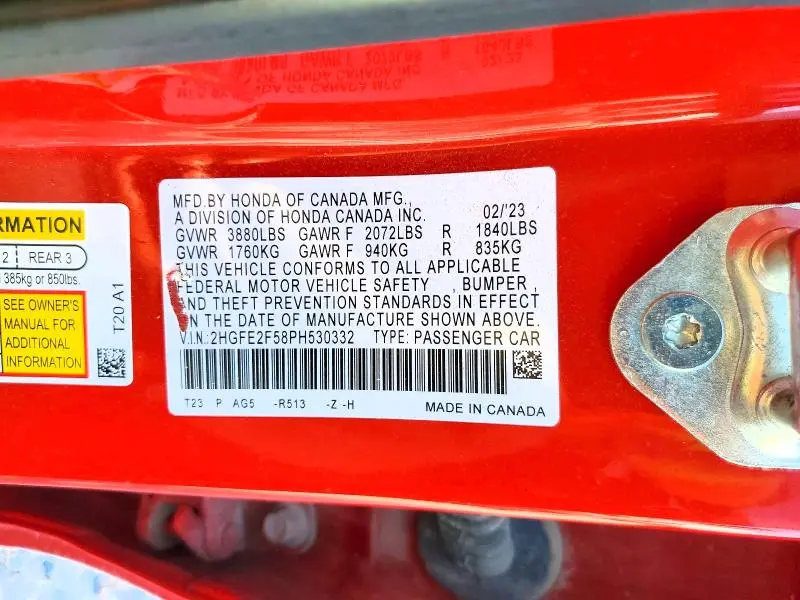 2023 HONDA CIVIC SPORT  