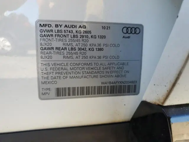 2022 AUDI SQ5 PREMIUM PLUS  