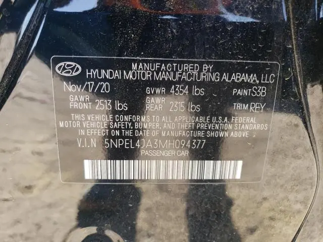 2021 HYUNDAI SONATA SEL  