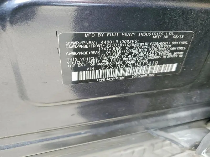 2014 SUBARU FORESTER 2.5I  