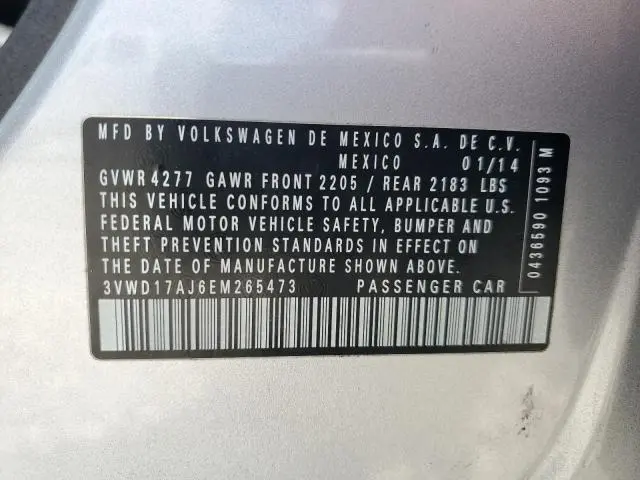 2014 VOLKSWAGEN JETTA SE  