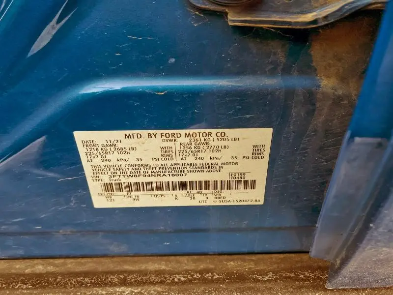 2022 FORD MAVERICK XL  