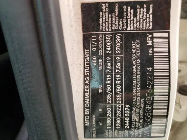 2011 MERCEDES-BENZ GLK 350  