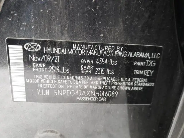 2022 HYUNDAI SONATA SE  