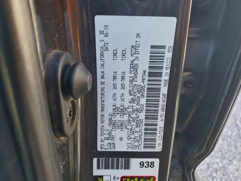 2018 TOYOTA TACOMA DOUBLE CAB  