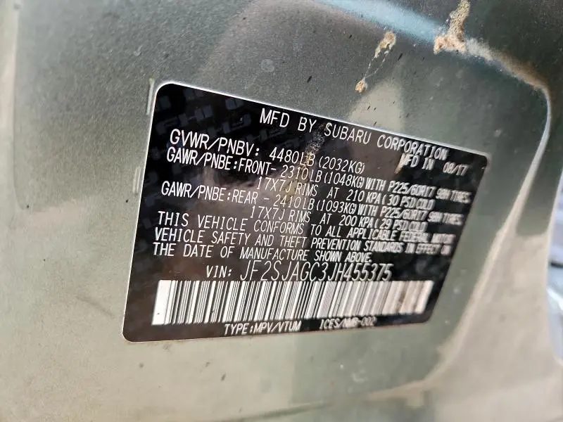 2018 SUBARU FORESTER 2.5I PREMIUM  