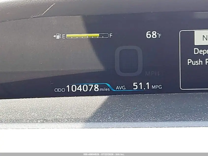 2017 TOYOTA PRIUS TWO