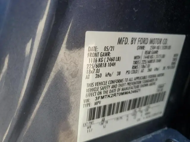 2021 FORD MUSTANG MACH-E CALIFORNIA ROUTE 1  