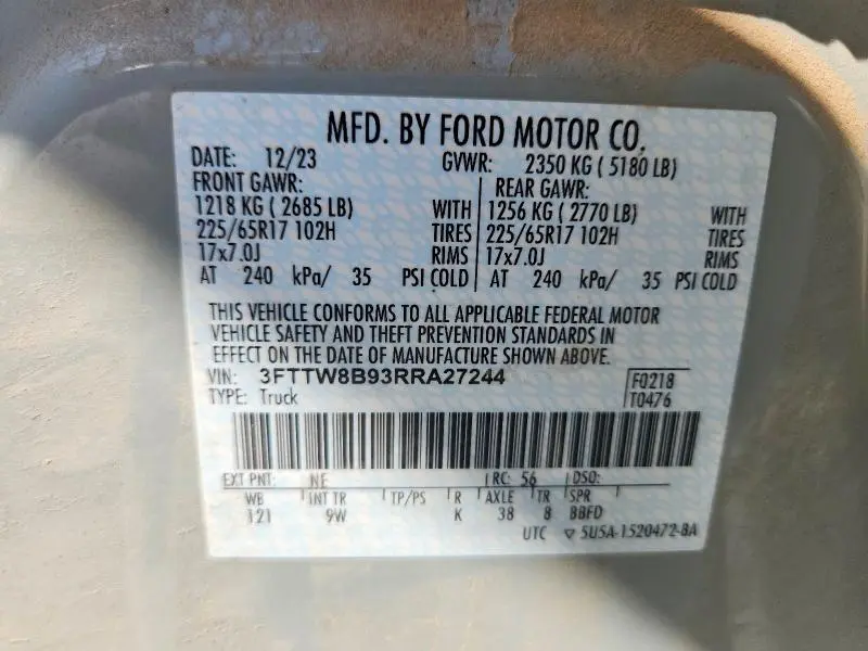 2024 FORD MAVERICK XL  