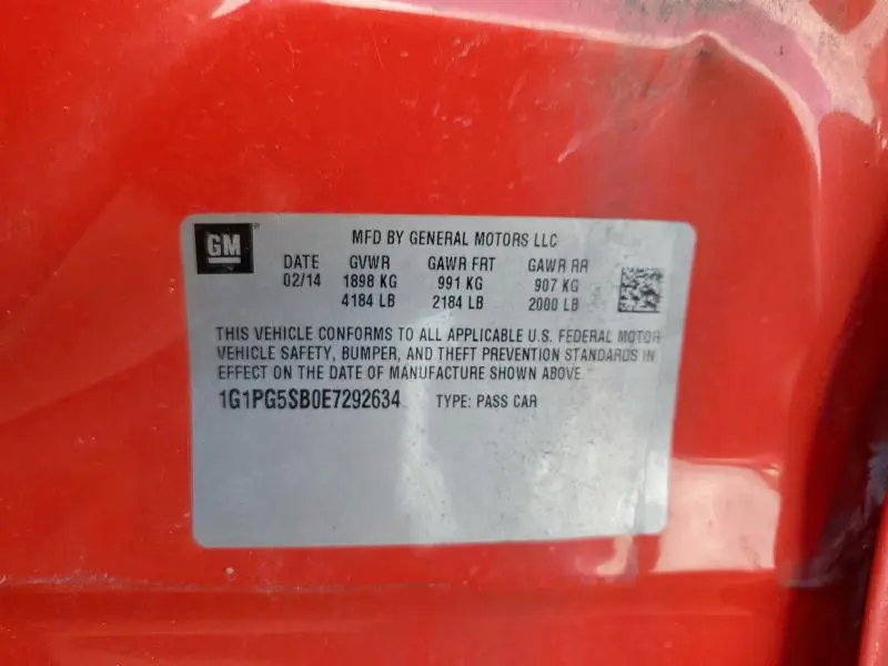 2014 CHEVROLET CRUZE LTZ  