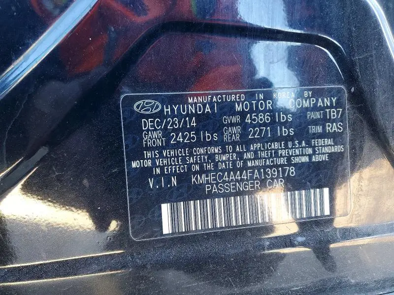 2015 HYUNDAI SONATA HYBRID  