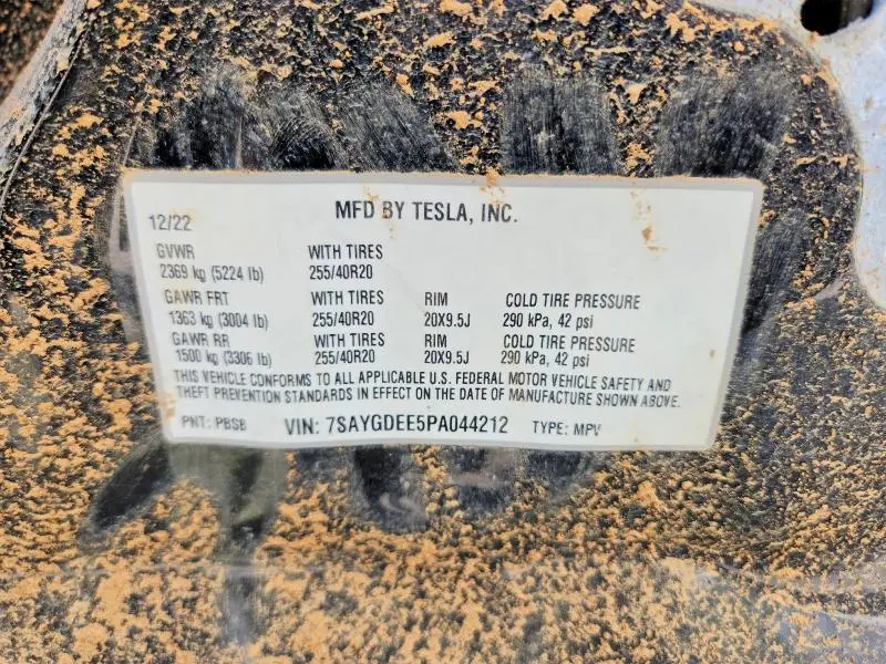 2023 TESLA MODEL Y   