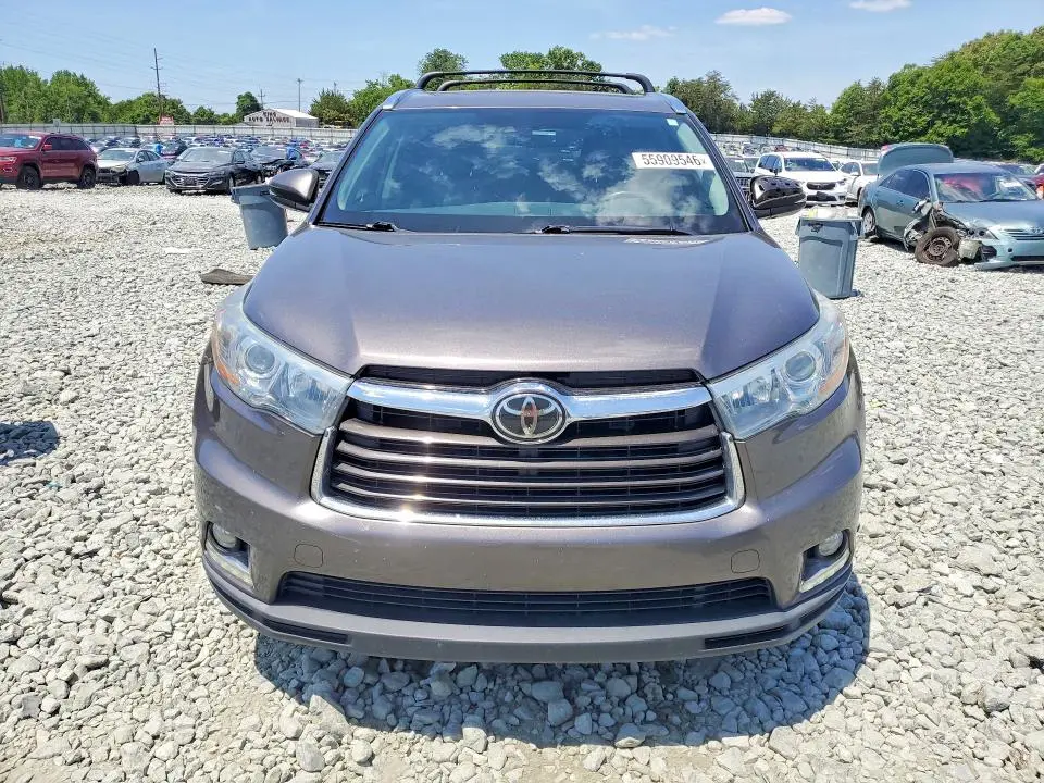 2015 TOYOTA HIGHLANDER LIMITED PLATINUM  