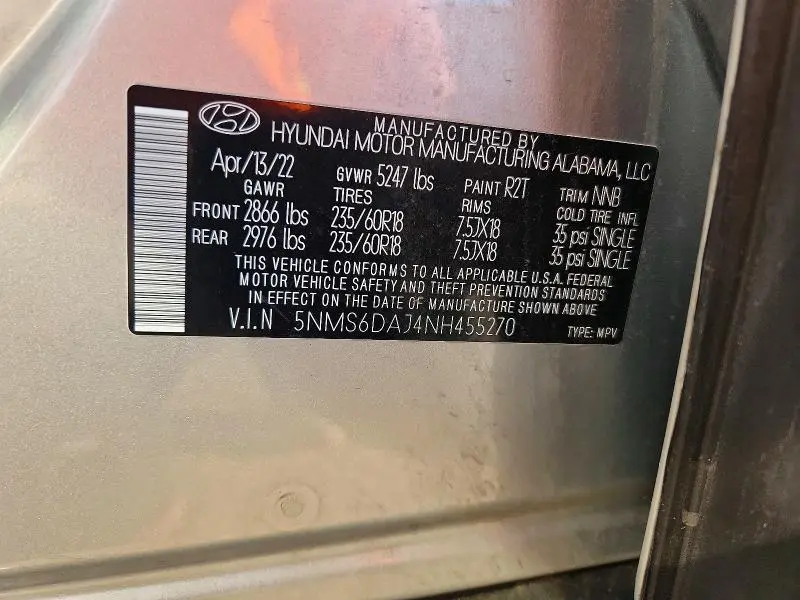 2022 HYUNDAI SANTA FE XRT  