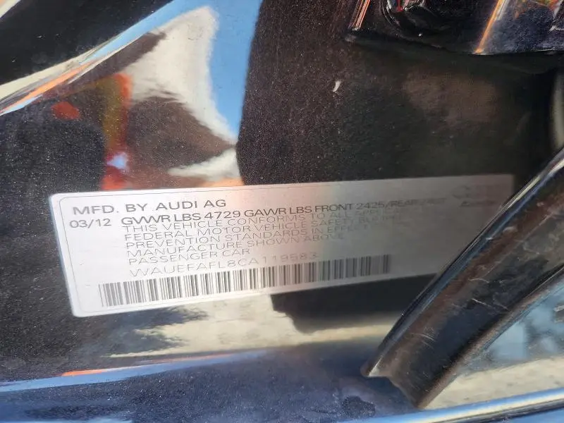 2012 AUDI A4 PREMIUM PLUS  