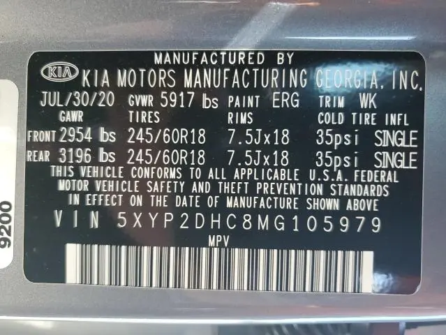 2021 KIA TELLURIDE LX  