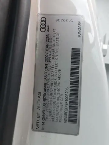 2015 AUDI A3 PREMIUM  