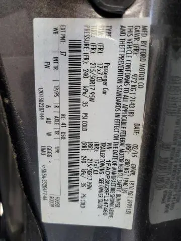 2015 FORD FOCUS TITANIUM  