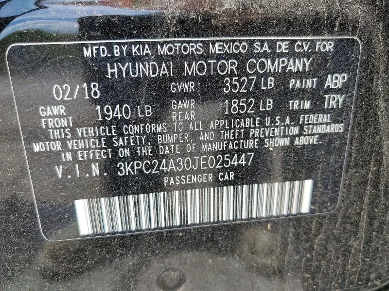 2018 HYUNDAI ACCENT SE  