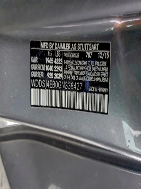 2016 MERCEDES-BENZ CLA 250  