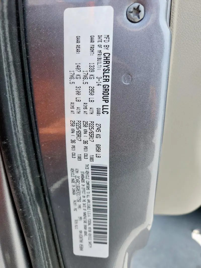 2014 CHRYSLER TOWN & COUNTRY TOURING  