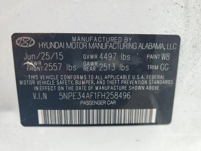 2015 HYUNDAI SONATA SPORT  