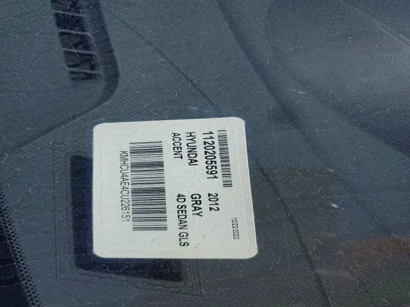 2012 HYUNDAI ACCENT GLS  