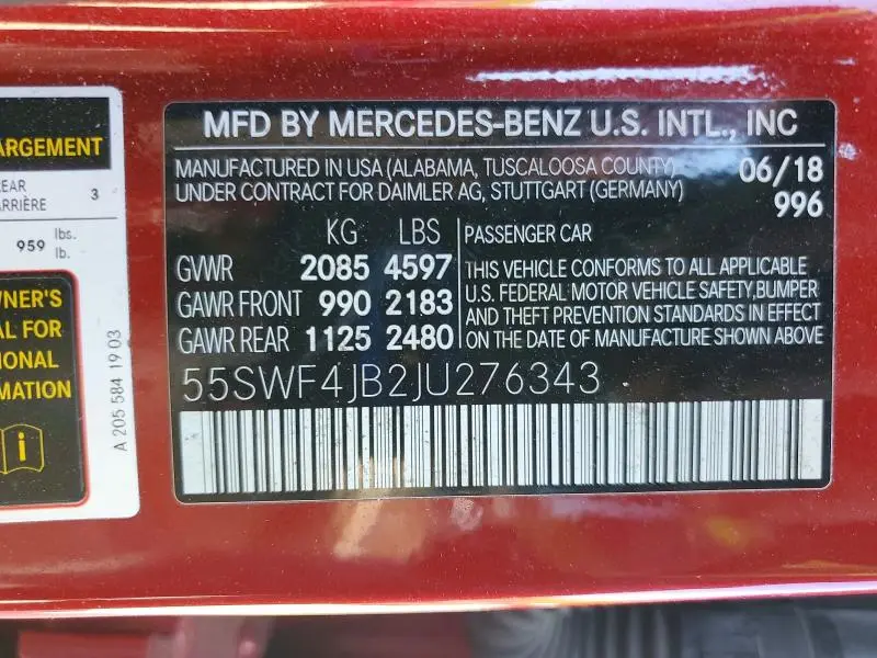 2018 MERCEDES-BENZ C 300  