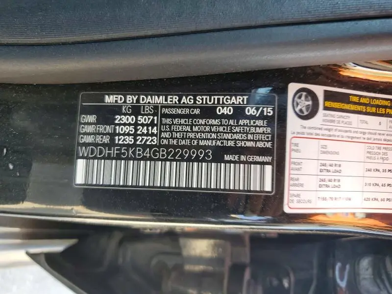 2016 MERCEDES-BENZ E 350  